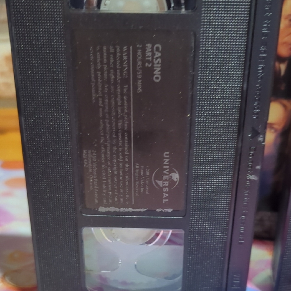 Casino VHS Tape– Crime/Thriller Classic (1995) - Picture 12 of 13